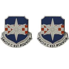 313th Military Intelligence Battalion Unit Crest (Savoir C'est Pouvoir)